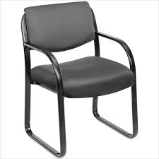 Boss Office Products Fabric Sled Base Guest Chair With Arms In Gray Guest Chair Best Office Chair Chair