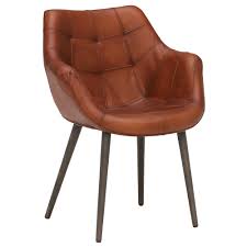 You'll receive email and feed alerts when new items arrive. Birinus Brown Leather Dining Chair Barker Stonehouse