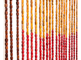 Porte coulissante à galandage, lapeyre, en applique. Rideau De Porte En Perles De Bois 2 X 0 90 M Sunset Boutique Jardinitis