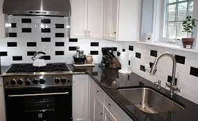 19 Black White Kitchen Backsplash Ideas Make It Contrast White Tile Kitchen Backsplash White Kitchen Tiles White Tile Backsplash