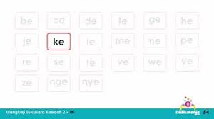 You can do the exercises online or download the worksheet as pdf. Belajar Suku Kata Vokal E Prasekolah Tadika Membaca Youtube