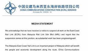 Cccg, a global fortune 500 company.a global 500 fortune company, which ranks 110 in the world, china communications construction group (cccg) is known for. Cccc Kecewa Dengan Perintah Penggantungan Kerja Ecrl Pakdin My