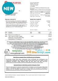 Malaysia Public Bank Statement Template In Word And Pdf Format Statement Template Bank Statement Statement
