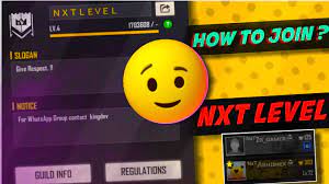 Game name or special characters free fire nickname. How To Join Nxt Level Guild Youtube