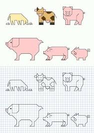 Cornicette Per Bambini A Quadretti Da Colorare Foto Bambini Disegno Su Quaderno Animali