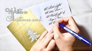 Our handwritten christmas card is ideal for all those who want to stand out from their competition. How To Write A Christmas Card Write Christmas Cards In Beautiful Handwriting The Normal Youtube