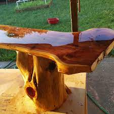 Cedar coffee table with mahogany rim. Red Cedar Coffee Table Ryobi Nation Projects
