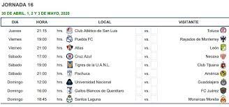 Saber lo que se necesita hacer en el terreno de juego. Clausura 2020 Calendario Liga Mx Horarios Fechas Y Resultados De Todos Los Partidos Del Clausura 2020 Marca Claro Mexico