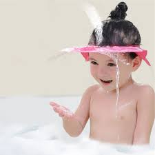 To prevent the shampoo & water touches the baby's face. Adjustable Bathing Shower Cap Baby Shower Hat Toddler Kids Shower Wash Hair Shield Caps Baby Care Bath Protect Waterproof Infant Buy At The Price Of 4 91 In Aliexpress Com Imall Com