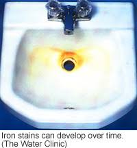 dissolved iron in tap water can