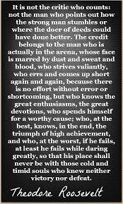 Theodore roosevelt delivered the speech entitled citizenship in a republic at the sorbonne in paris on april 23, 1910. Pin On Quotes