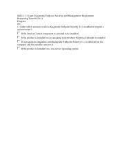 A2 Docx 002 11 1 Exam Kaspersky Endpoint Security And Management Deployment Remaining Time 00 59 13 Progress 0 1 Under Which Scenario Would A Course Hero