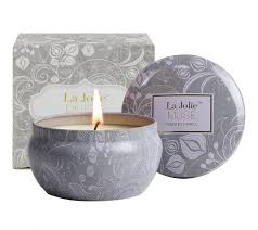 Amazon Com Aromatherapy Scented Candles Blue Lotus Essential Oil Stress Relief Soy Candles 6 5 Oz Natural Soy Wax Travel Tin Relaxing Candle For Bath Spa Meditation Relaxation Gift For Christmas Home Kitchen