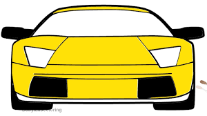 Where lines are too perfect, the shape quickly becomes boring. How To Draw A Car Lamborghini Murcielago Front View Coloring Pages For Kids Babykidscoloring Youtube