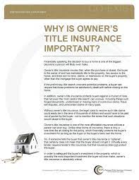 Two basic types of title insurance policies are available to owners of real property in california: Owners Title Insurance Title Insurance Insurance Marketing Real Estate Buyers