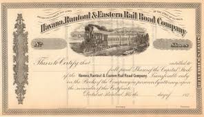 Havana Rantoul Eastern Rail Road Company Circa 1873 Illinois Rantoul Illinois Railroad Companies