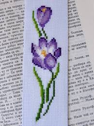 Everything cross stitch has this pattern, which includes all three designs for purchase on their website. Crocus Bookmark Handmade Cross Stitch Etsy Cross Stitch Bookmarks Cross Stitch Flowers Cross Stitch Books