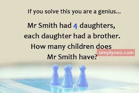 Mr Smith Had Four Daughters Riddle Answer Simplyneo Quotes In 2020 Fun Quotes Funny Riddles Answers