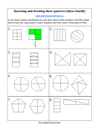2nd grade math basic fractions two quarters and three quarters steemit