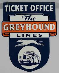 Greyhound Bus Tickets Porcelain Sign Greyhound Porcelain Signs Vintage Advertisements