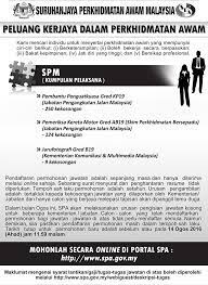 Jawatan kosong majlis bandaraya petaling jaya, tarik tutup 14 april 2021 april 3, 2021. Iklan Kekosongan Spa Malaysia Ogos 2016 Kerja Kosong Kerajaan