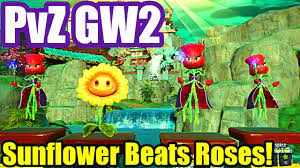 Plants Vs Zombies Garden Warfare 2 Sunflower Beats Roses Planting Roses Plants Vs Zombies Zombie