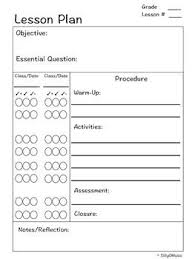This Lesson Plan Template Is For Teachers Who Teach The Same Lesson To More Than O Lesson Plan Templates Elementary Lesson Plan Template Printable Lesson Plans