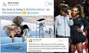 This cartoon, which many people found to be offensive and an example of the stereotype facing black women, was published in melbourne's herald sun on sept. Australian Newspaper Slammed For Racist Cartoon Of Serena Williams Daily Mail Online