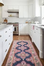 Are you interested in kitchen cabinet mats? Blue And Pink Kitchen Runner Transitional Kitchen