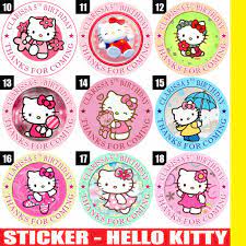 Souvenir ulang tahun dan aqiqah percetakan kreasi langit. 60 Stiker Label Bag Kue Souvenir Ultah Ulang Tahun Hello Kitty Shopee Indonesia
