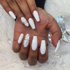 Can T Go Wrong With A Crisp White Youngnailsaustralia Youngnailsinc Gotimecollection Nails Marble Acrylic Nails Glamour Nails White Acrylic Nails