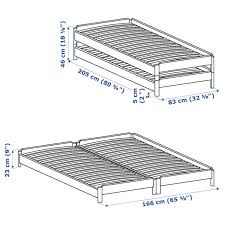 Utaker Letto Impilabile Con 2 Materassi Pino Malfors Semirigido 80x200 Cm Ikea It Matrassen Bed 1 Persoons Lage Plafonds
