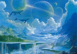 I absolutely loved creating it, and i. Fantasy Art Floating Island Waterfall Whale Planet Clouds Wallpapers Hd Desktop And Mobile Backgrounds