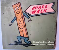 The Boardwalk" by Playland Muralist Larry Millard, Coney …