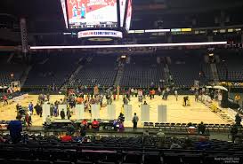 Bridgestone Arena Section 116 Basketball Seating