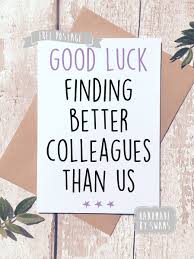 A Personal Favourite From My Etsy Shop Https Www Etsy Com Uk Listing 605342791 New Job Card Leaving Card Fun New Job Card Funny Farewell Messages Funny Cards