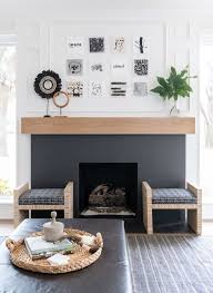 Modern Fireplace Modern Farmhouse Fireplace Large Tile With White Oak Mantel Affordable Ideas Fo In 2020 Modern Fireplace Mantles Fireplace Mantle Decor Home Fireplace