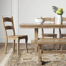 When it comes to essential furniture for your home, a beautiful dining table can really make your dining room stand out. Cloverhill Farmhouse Dining Table With Extension Leaf Natural Threshold Farmhouse Dining Table Farmhouse Dining Chairs Dining Chairs
