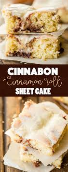 Cinnabon Cinnamon Roll Sheet Cake Video Oh Sweet Basil Recipe Cinnamon Roll Cake Sheet Cake Recipes Cinnabon