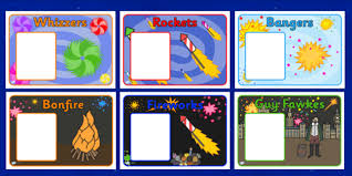 Chinese new year fireworks colouring pages. Free Bonfire Night Fireworks Group Signs Teacher Made