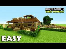 How To Make A Survival House In Minecraft Easy Farm House Tutorial Youtube Minecraft Houses Blueprints Minecraft House Designs Small Farmhouse