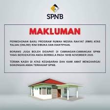 Anda ingin memiliki rumah sendiri? Permohonan Baru Program Rumah Mesra Rakyat