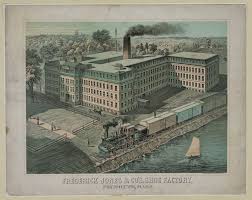 Plymouth Ma Shoe Factory C T W Plymouth Civil War Lesson Plans Vintage Painting