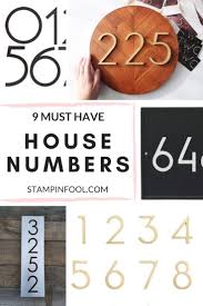Personalized with your address numbers for a unique and personal touch. 9 Most Popular Modern House Numbers In 2021 Stampinfool Com