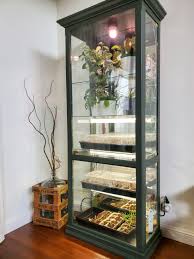 Option 2 is great if you want to monitor humidity and temperature from your phone. Diy Indoor Greenhouse Cabinet From An Old Display Cabinet Refresh Living