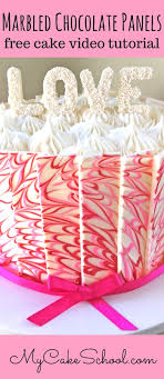 Cakes are simply the best. Marbled Chocolate Panel Cake Free Video Tutorial My Cake School