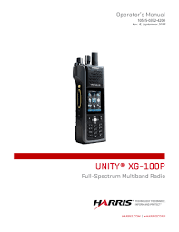 The software contained in this device is copyrighted by harris corporation. Harris Unity Xg 100p Operator S Manual Manualzz