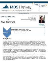 Weekly Review Week Of August 13 2018 Economiccalendar Week Of August 20 2018 Mortgagerateforecast Wit Finance Weekly Review Real Estate Marketing