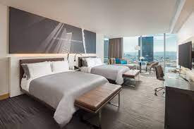 Downtown L A Accommodations Intercontinental Los Angeles Suites Hotel Suites Bedroom Interior