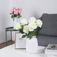 White and red are the colors of our vaforite christmas time! Black Purple Floralsecret 12 Pcs Artificial Silk Rose Flower Bouquet Faux Flowers Home Wedding Party Decor Artificial Flowers Artificial Flora Umoonproductions Com